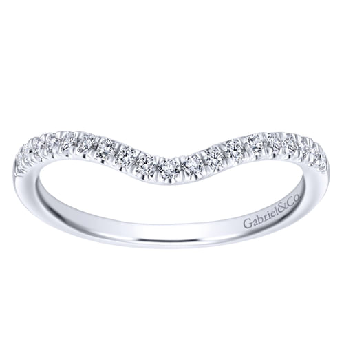 14K White Gold Matching Wedding Band