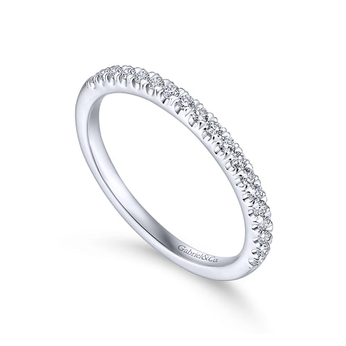 14K White Gold Matching Wedding Band