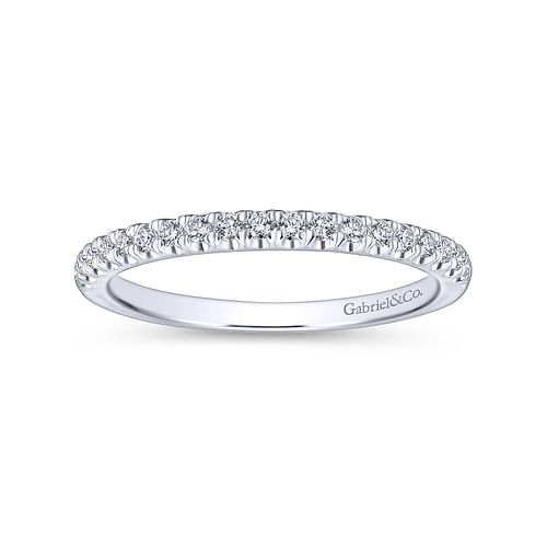 14K White Gold Matching Wedding Band