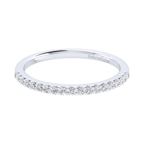 14K White Gold Matching Wedding Band