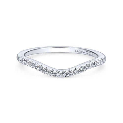 14K White Gold Matching Wedding Band