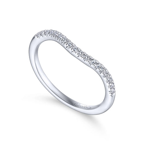 14K White Gold Matching Wedding Band