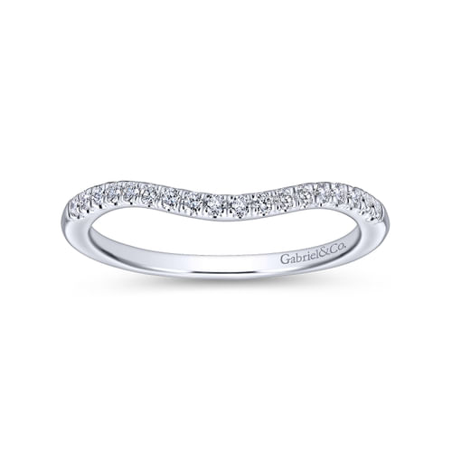 14K White Gold Matching Wedding Band