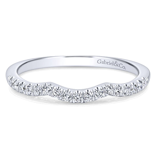 14K White Gold Matching Wedding Band