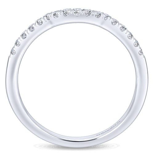 14K White Gold Matching Wedding Band