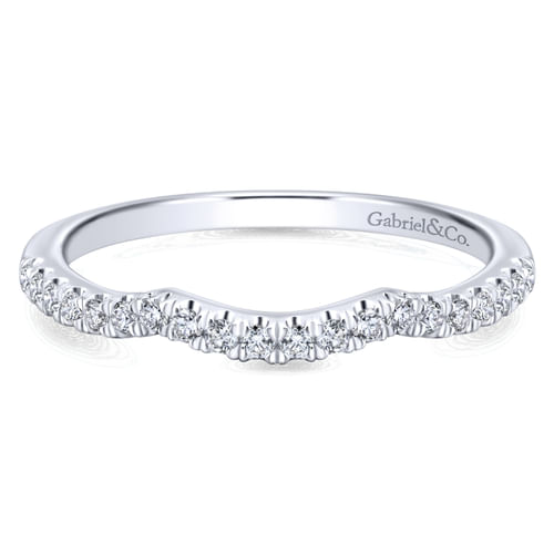 14K White Gold Matching Wedding Band