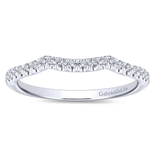 14K White Gold Matching Wedding Band