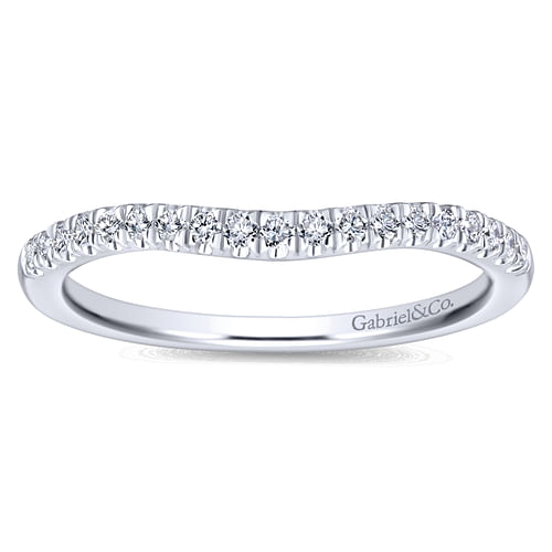 14K White Gold Matching Wedding Band