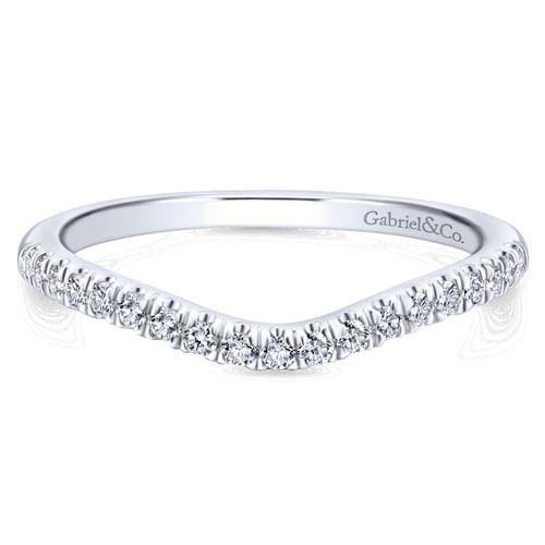 14K White Gold Matching Wedding Band