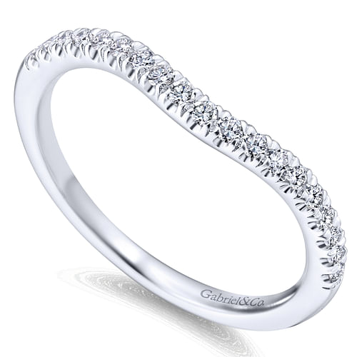 14K White Gold Matching Wedding Band