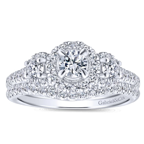 14K White Gold Matching Wedding Band