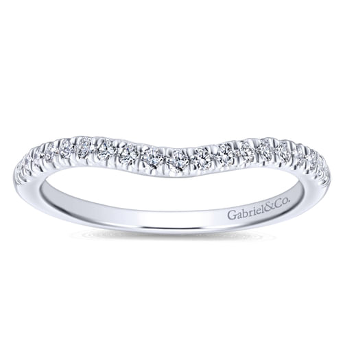 14K White Gold Matching Wedding Band