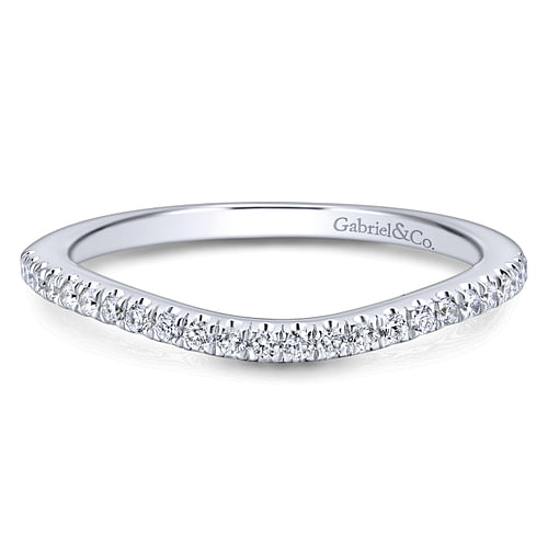 14K White Gold Matching Wedding Band