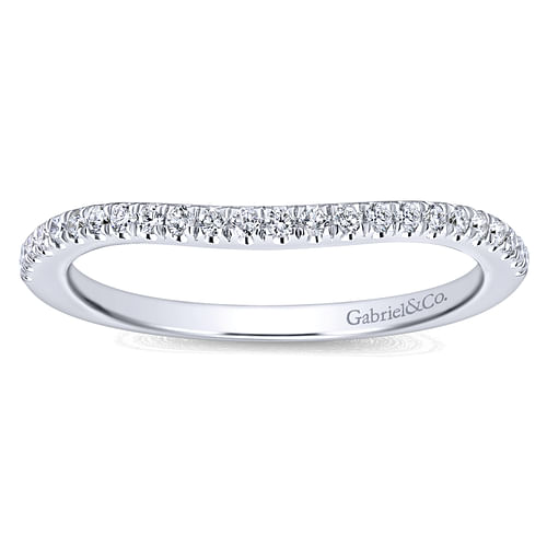 14K White Gold Matching Wedding Band