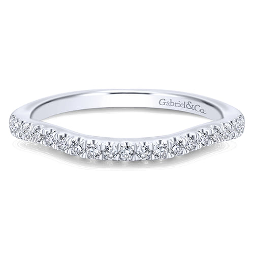 14K White Gold Matching Wedding Band