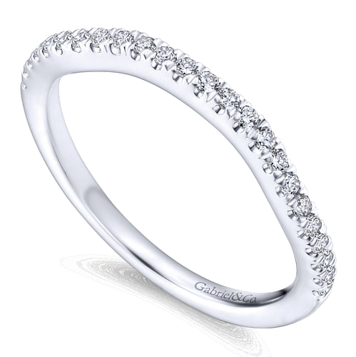 14K White Gold Matching Wedding Band