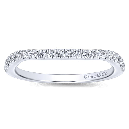 14K White Gold Matching Wedding Band