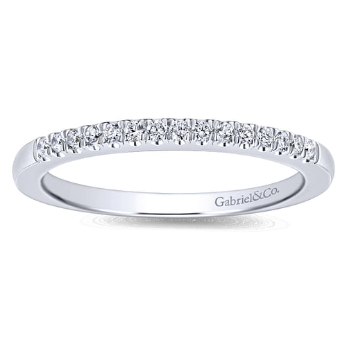 14K White Gold Matching Wedding Band