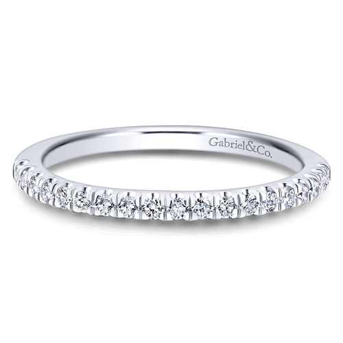 14K White Gold Matching Wedding Band