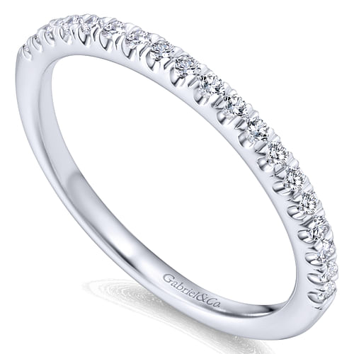 14K White Gold Matching Wedding Band