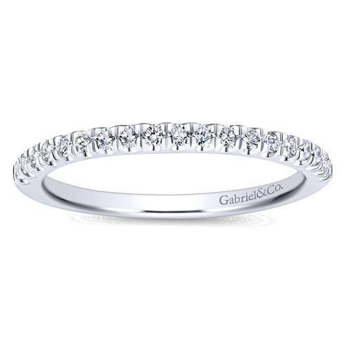 14K White Gold Matching Wedding Band