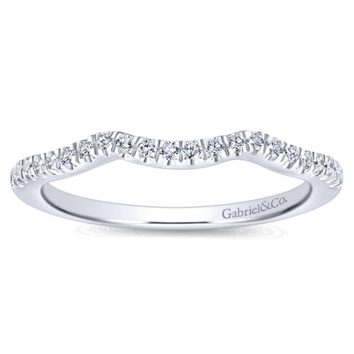 14K White Gold Matching Wedding Band