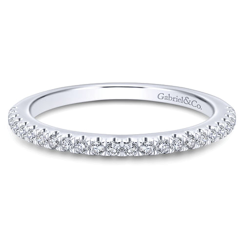 14K White Gold Matching Wedding Band