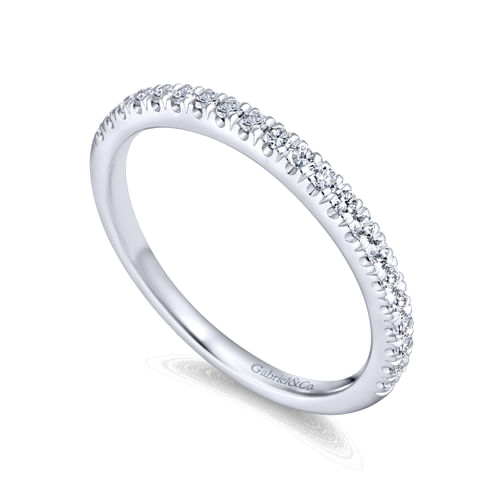 14K White Gold Matching Wedding Band