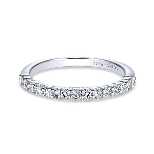 14K White Gold Matching Wedding Band