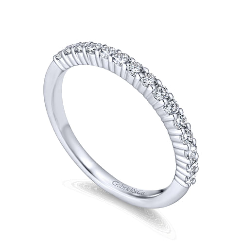 14K White Gold Matching Wedding Band