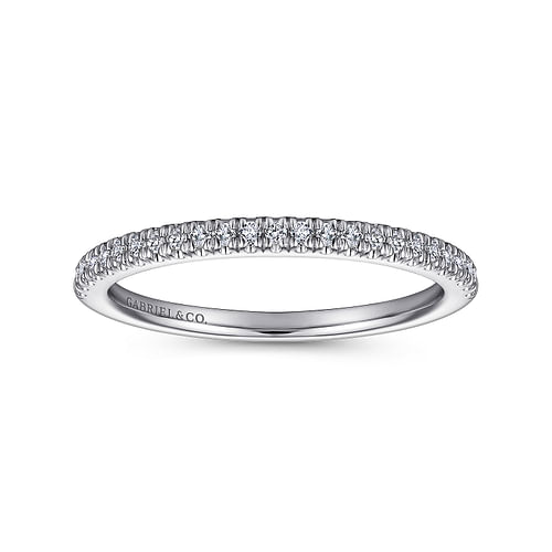 14K White Gold Matching Wedding Band