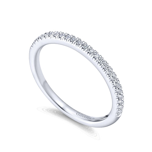 14K White Gold Matching Wedding Band