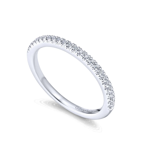 14K White Gold Matching Wedding Band
