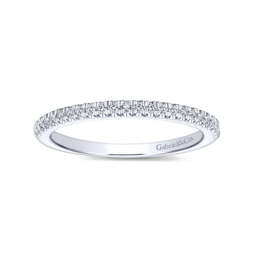 14K White Gold Matching Wedding Band