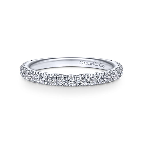 14K White Gold Matching Wedding Band