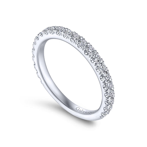 14K White Gold Matching Wedding Band