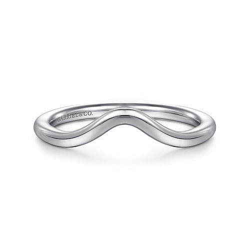 14K White Gold Matching Wedding Band