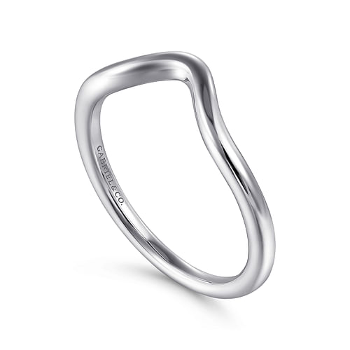 14K White Gold Matching Wedding Band