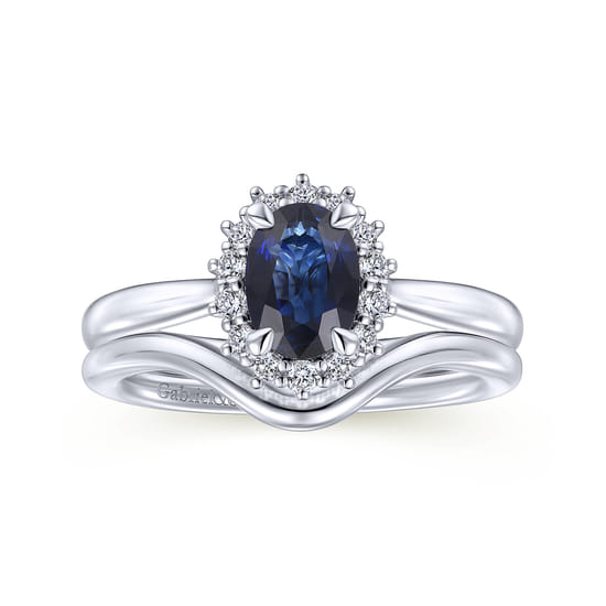 14K White Gold Matching Wedding Band angle 4