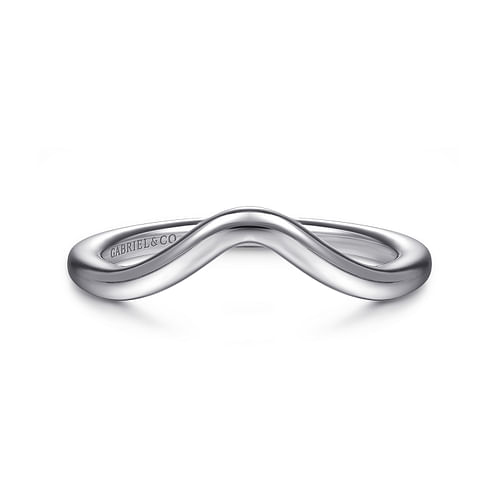 14K White Gold Matching Wedding Band