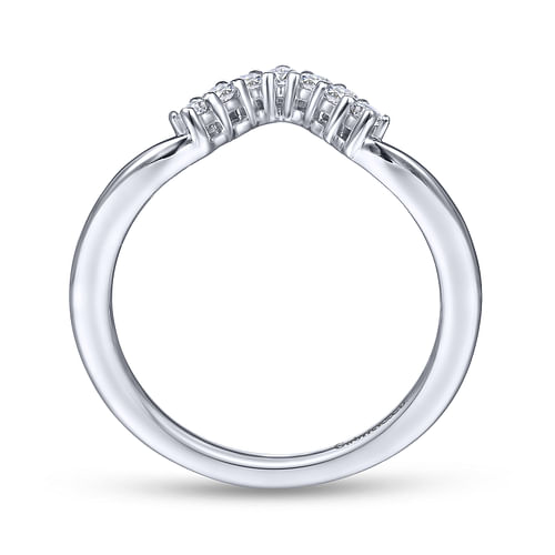 14K White Gold Matching Wedding Band