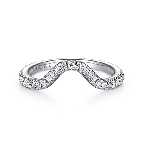 14K White Gold Matching Wedding Band