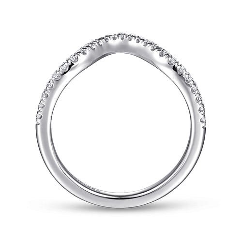 14K White Gold Matching Wedding Band