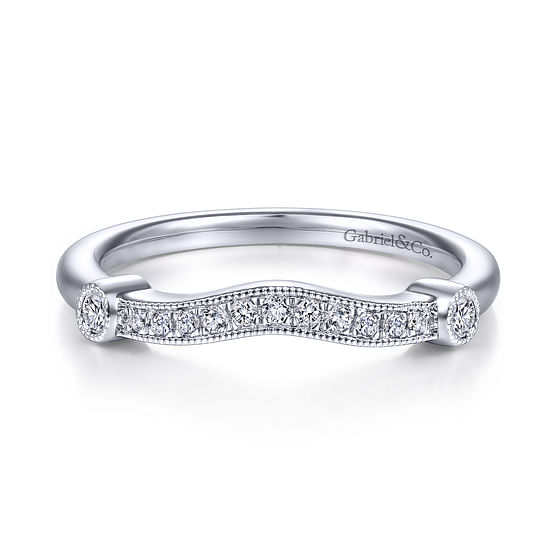 Gabriel - 14K White Gold Matching Wedding Band