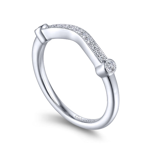 14K White Gold Matching Wedding Band