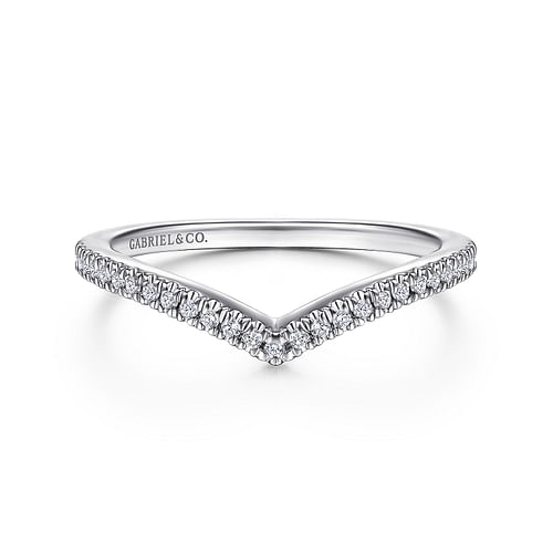 14K White Gold Matching Wedding Band