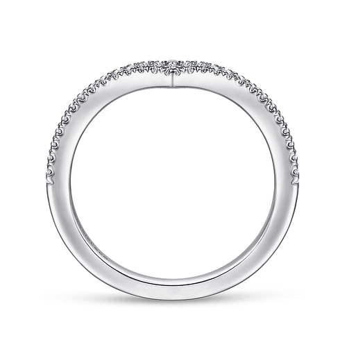 14K White Gold Matching Wedding Band