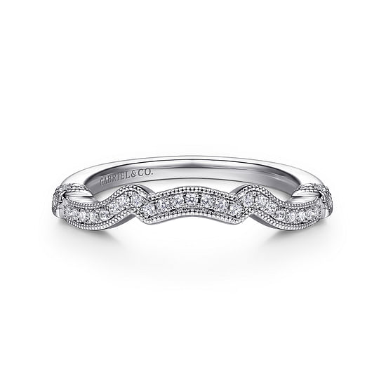 Gabriel - 14K White Gold Matching Wedding Band