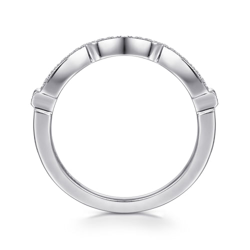 14K White Gold Matching Wedding Band