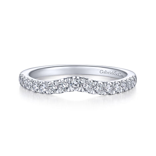 14K White Gold Matching Wedding Band